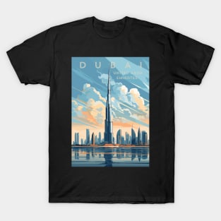 Dubai, UAE, Burj Khalifa, Travel Print Wall Art, Home Décor, Gift Art T-Shirt